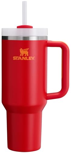 Stanley Quencher H2.0 FlowState Stainless Steel Vacuum Insulated Tumbler with Lid and Straw for Water, Iced Tea or Coffee, Smoothie and More, Tropical Teal, 40 oz