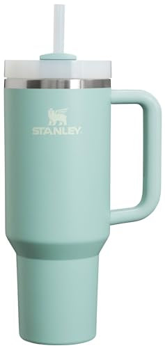 Stanley Quencher H2.0 FlowState Stainless Steel Vacuum Insulated Tumbler with Lid and Straw for Water, Iced Tea or Coffee, Smoothie and More, Tropical Teal, 40 oz