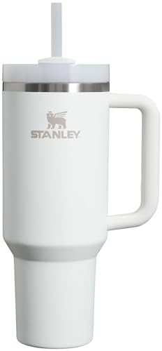 Stanley Quencher H2.0 FlowState Stainless Steel Vacuum Insulated Tumbler with Lid and Straw for Water, Iced Tea or Coffee, Smoothie and More, Tropical Teal, 40 oz