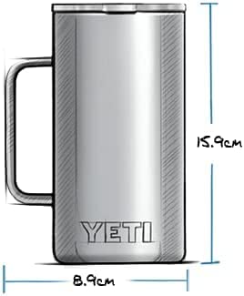 YETI Rambler 24 oz Mug, Vacuum Insulated, Stainless Steel with MagSlider Lid