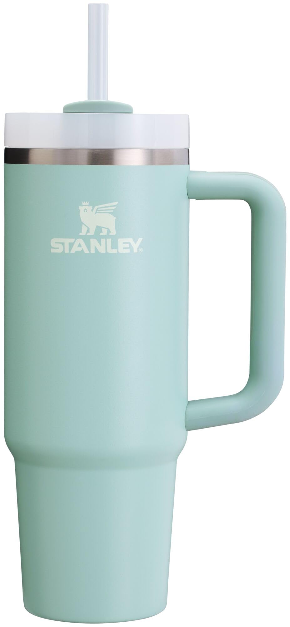 Stanley Quencher H2.0 FlowState Stainless Steel Vacuum Insulated Tumbler with Lid and Straw for Water, Iced Tea or Coffee, Smoothie and More, Tropical Teal, 40 oz