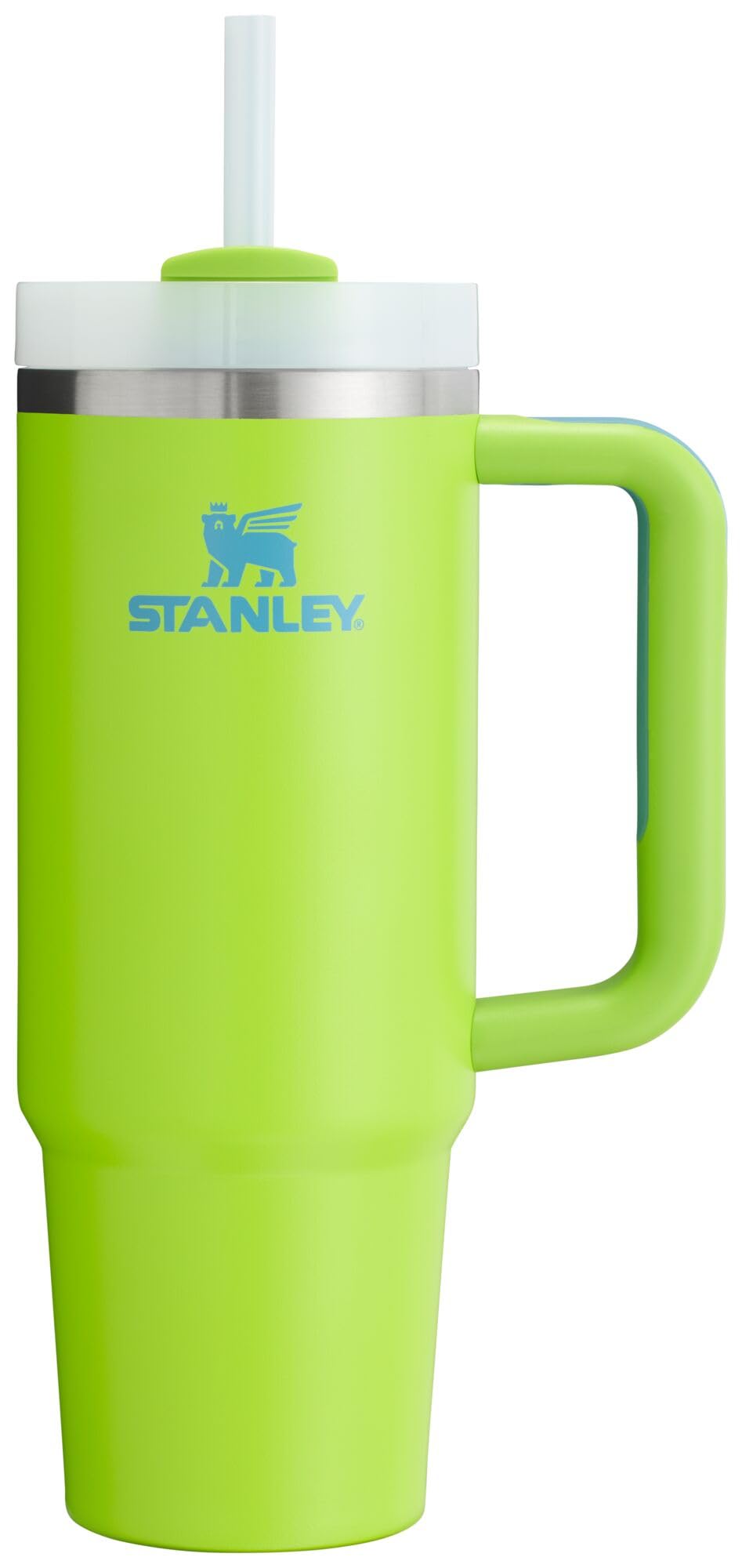 Stanley Quencher H2.0 FlowState Stainless Steel Vacuum Insulated Tumbler with Lid and Straw for Water, Iced Tea or Coffee, Smoothie and More, Tropical Teal, 40 oz