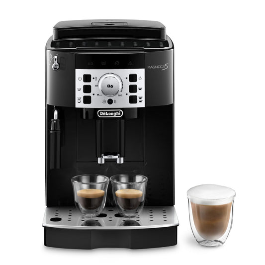 De'Longhi Magnifica S Automatic Espresso Machine with Milk Frother for Hot Coffee Drinks Recipes, Soft-Touch Control Panel, Black, ECAM22110B